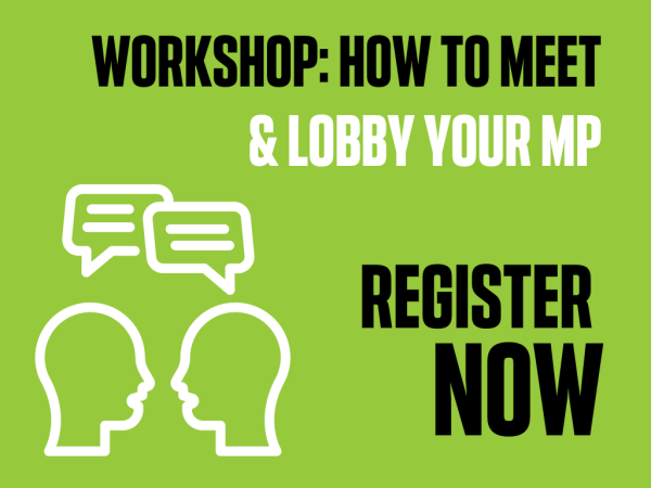 How to meet and lobby your MP workshop